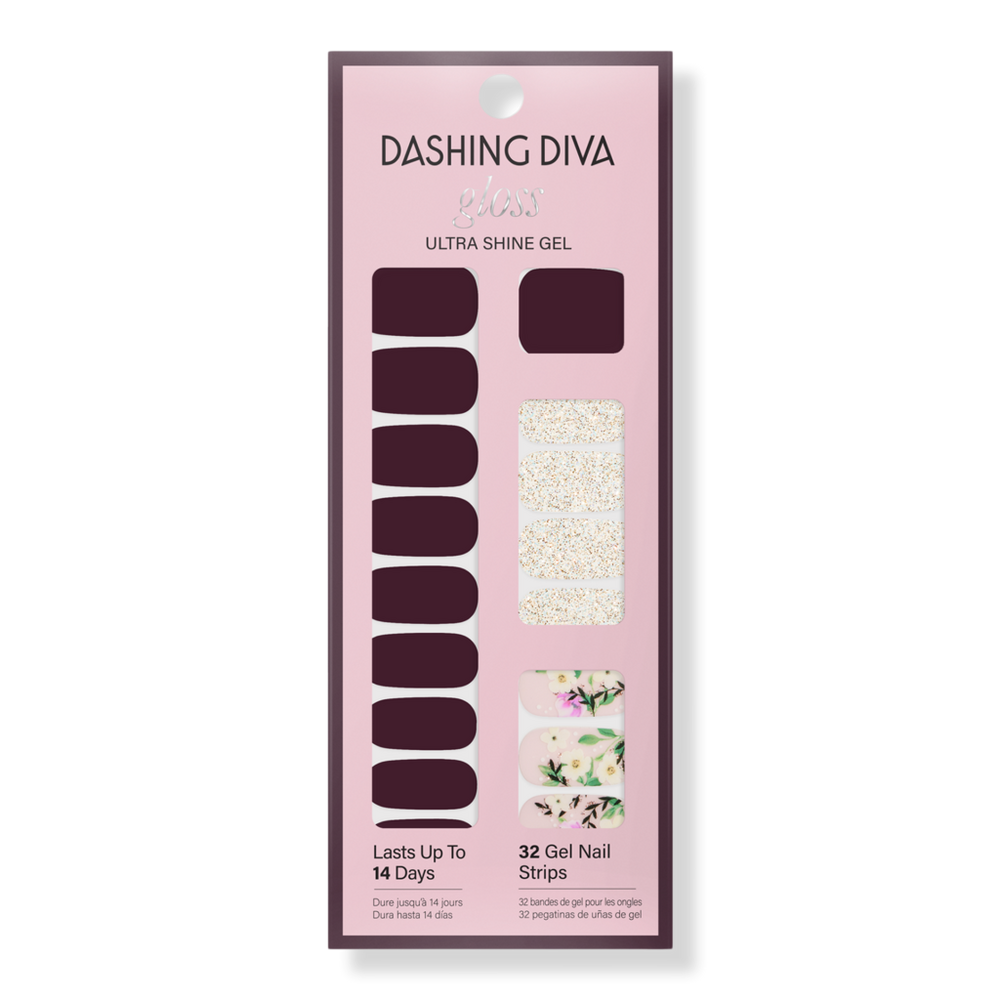 Dashing Diva Gloss Ultra Shine Gel Nail Strips - Baby Bouquet