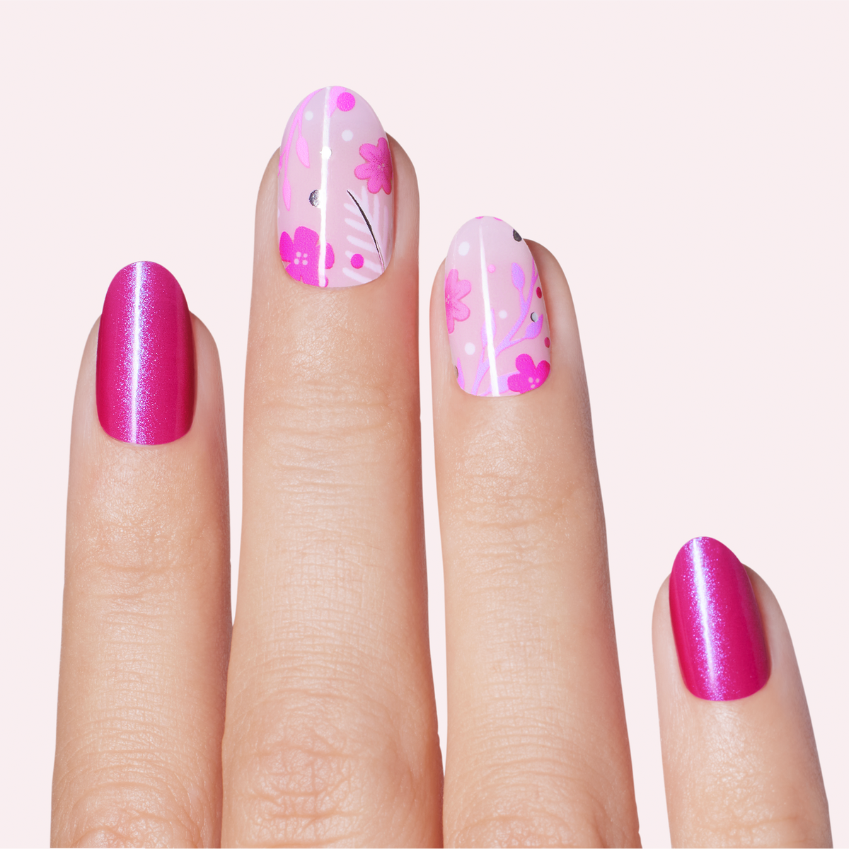 Gloss Ultra Shine Gel Nail Strips - Fleur Flair