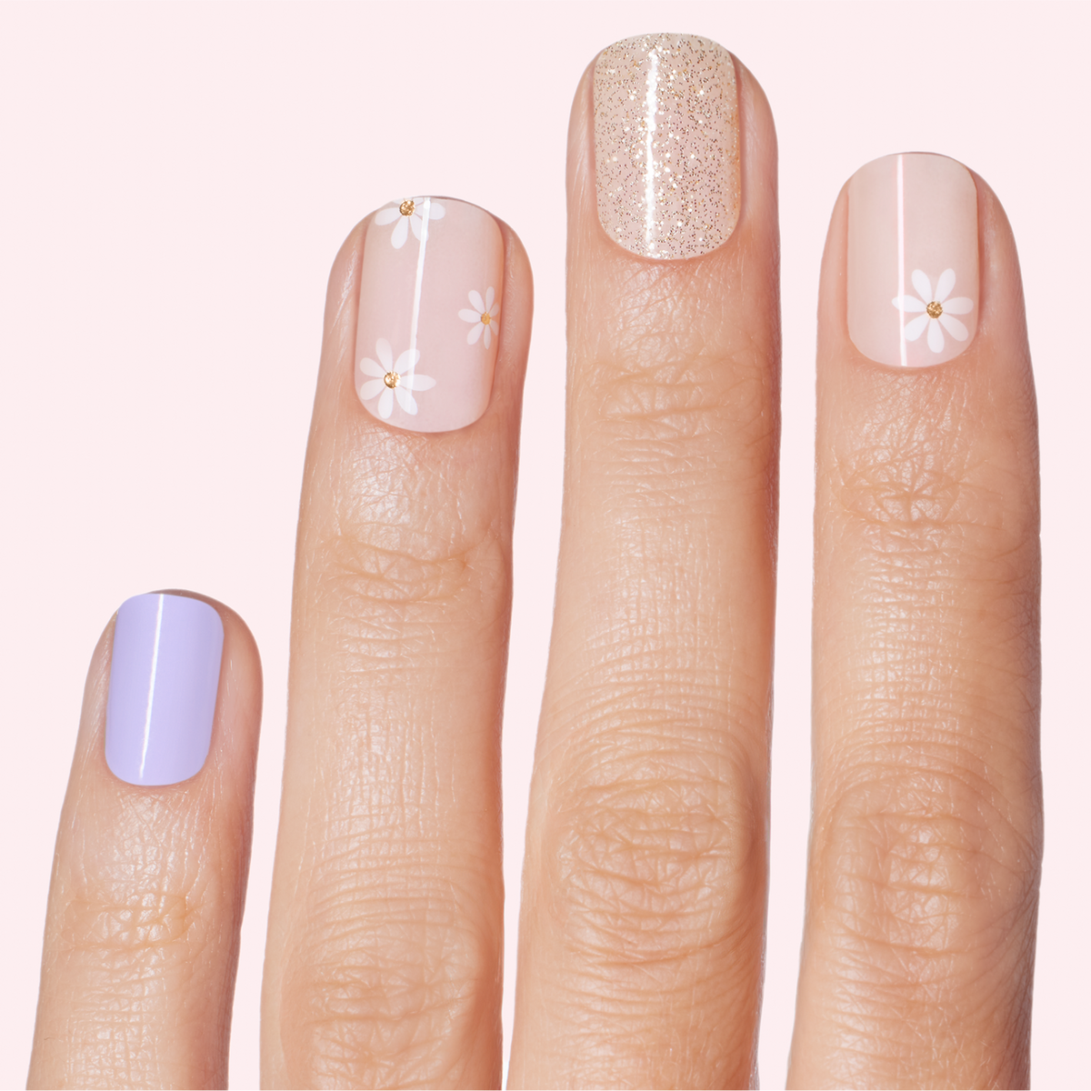 Gloss Ultra Shine Gel Nail Strips - Down Down Daisy