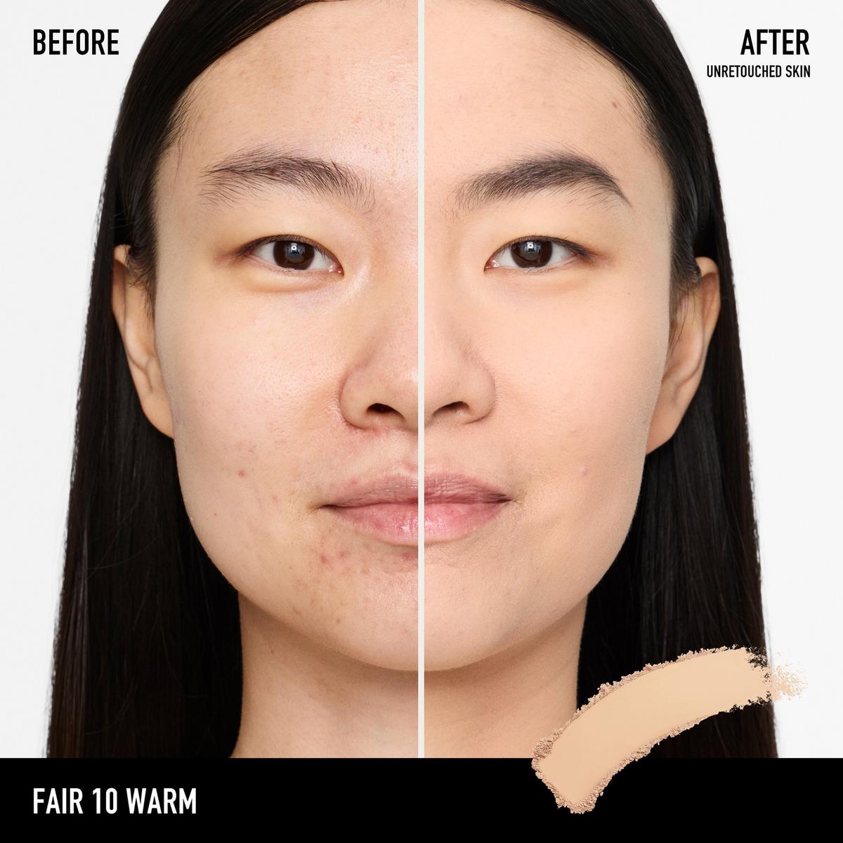 BAREPRO 24HR Skin Perfecting Talc-Free Matte Powder Foundation - Fair 10 Warm