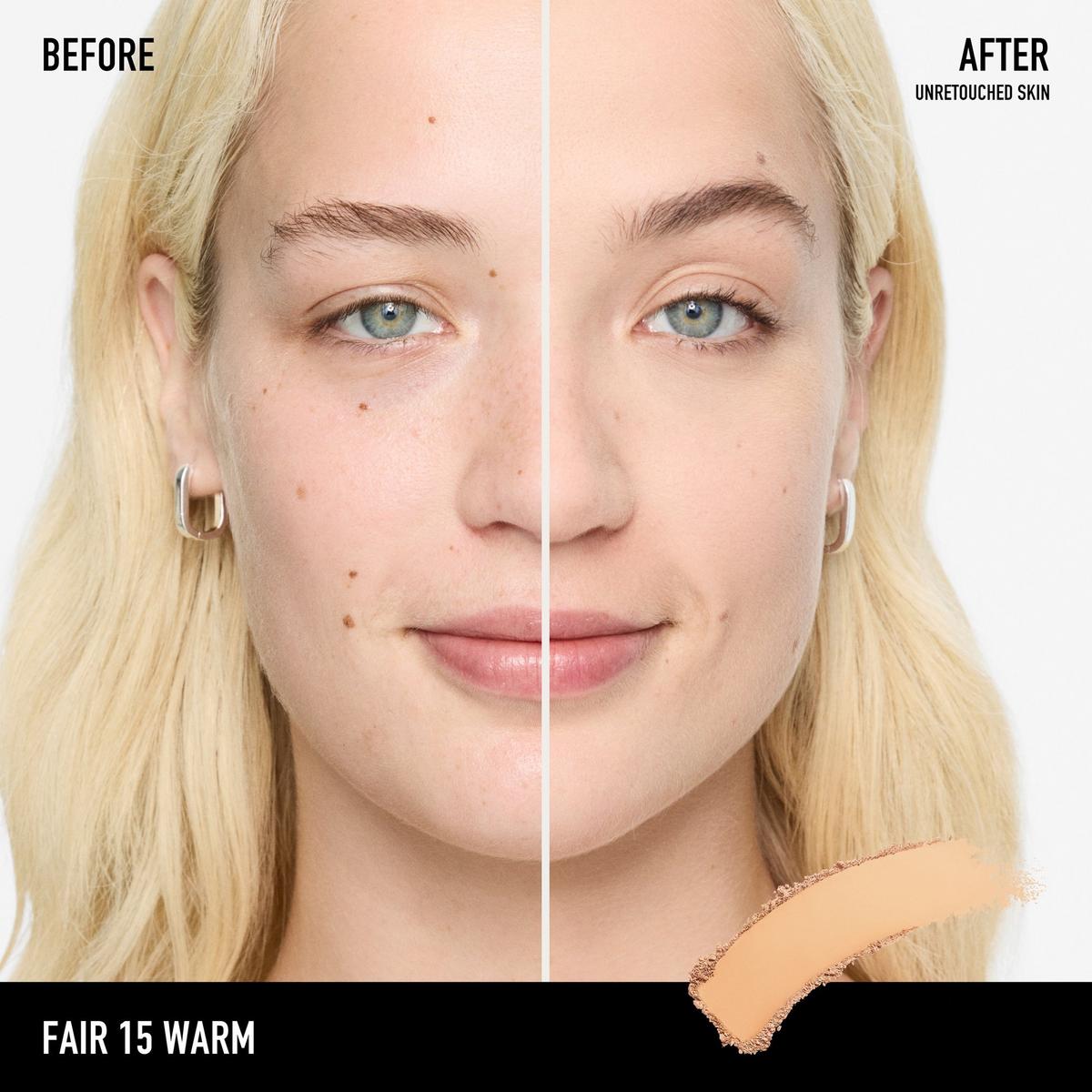 BAREPRO 24HR Skin Perfecting Talc-Free Matte Powder Foundation - Fair 15 Warm