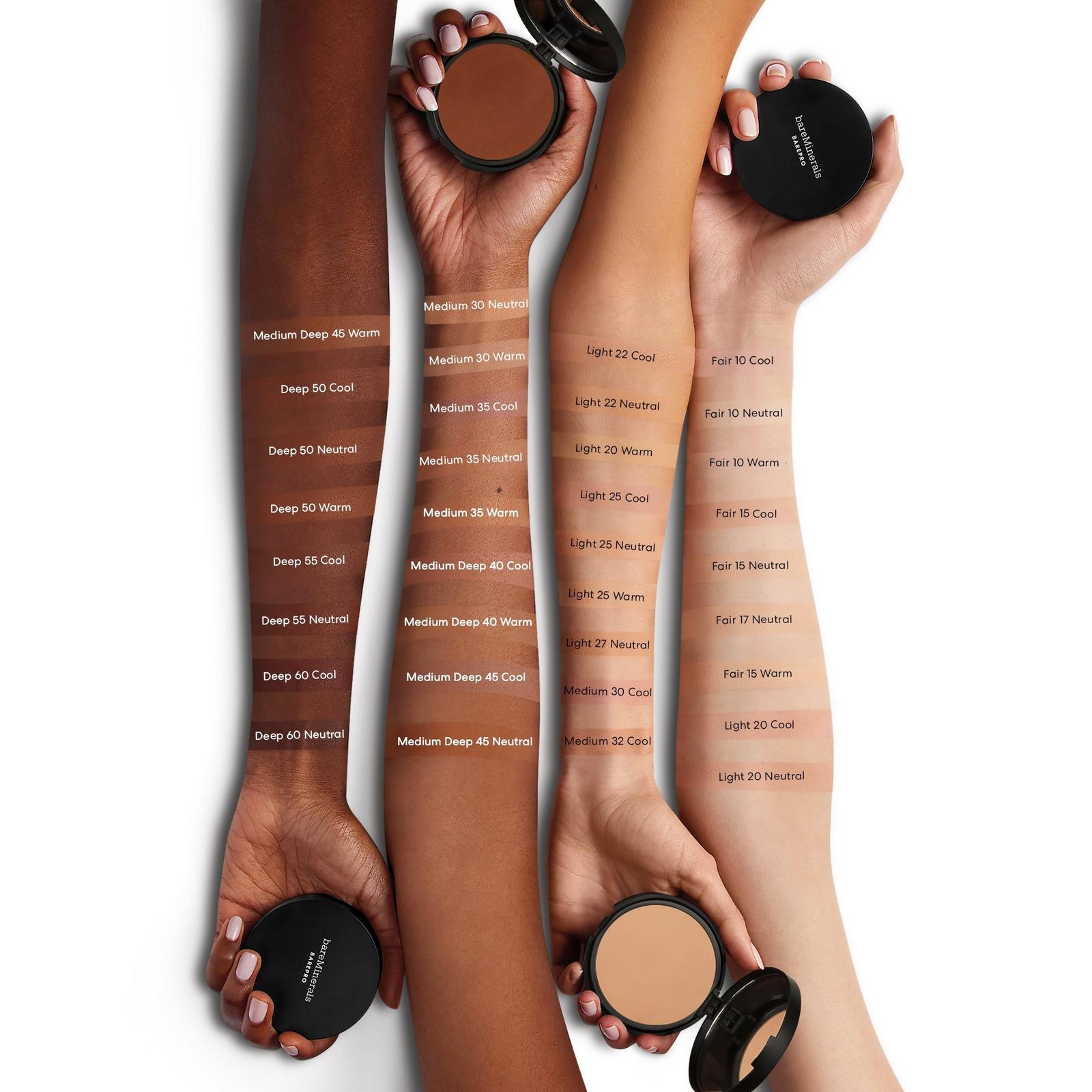BAREPRO 24HR Skin Perfecting Talc-Free Matte Powder Foundation - Fair 15 Warm