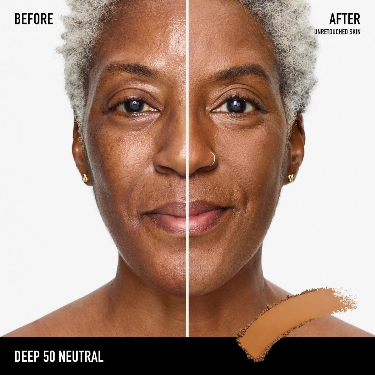 BAREPRO 24HR Skin Perfecting Talc-Free Matte Powder Foundation - Deep 50 Neutral