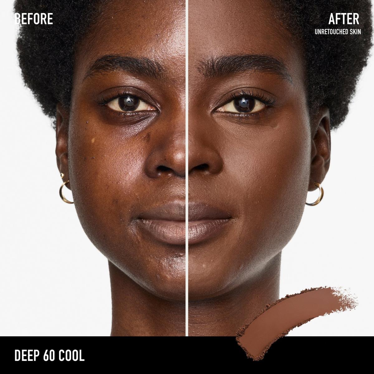 BAREPRO 24HR Skin Perfecting Talc-Free Matte Powder Foundation - Deep 60 Cool