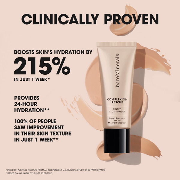 Hidratante con color de rescate para la piel con ácido hialurónico y SPF mineral 30 5