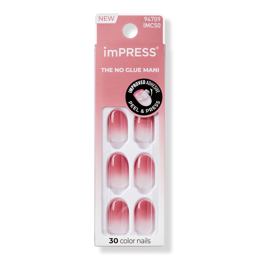 Kiss Impress Color Short Press-on Manicure Nails - Beat The Heat