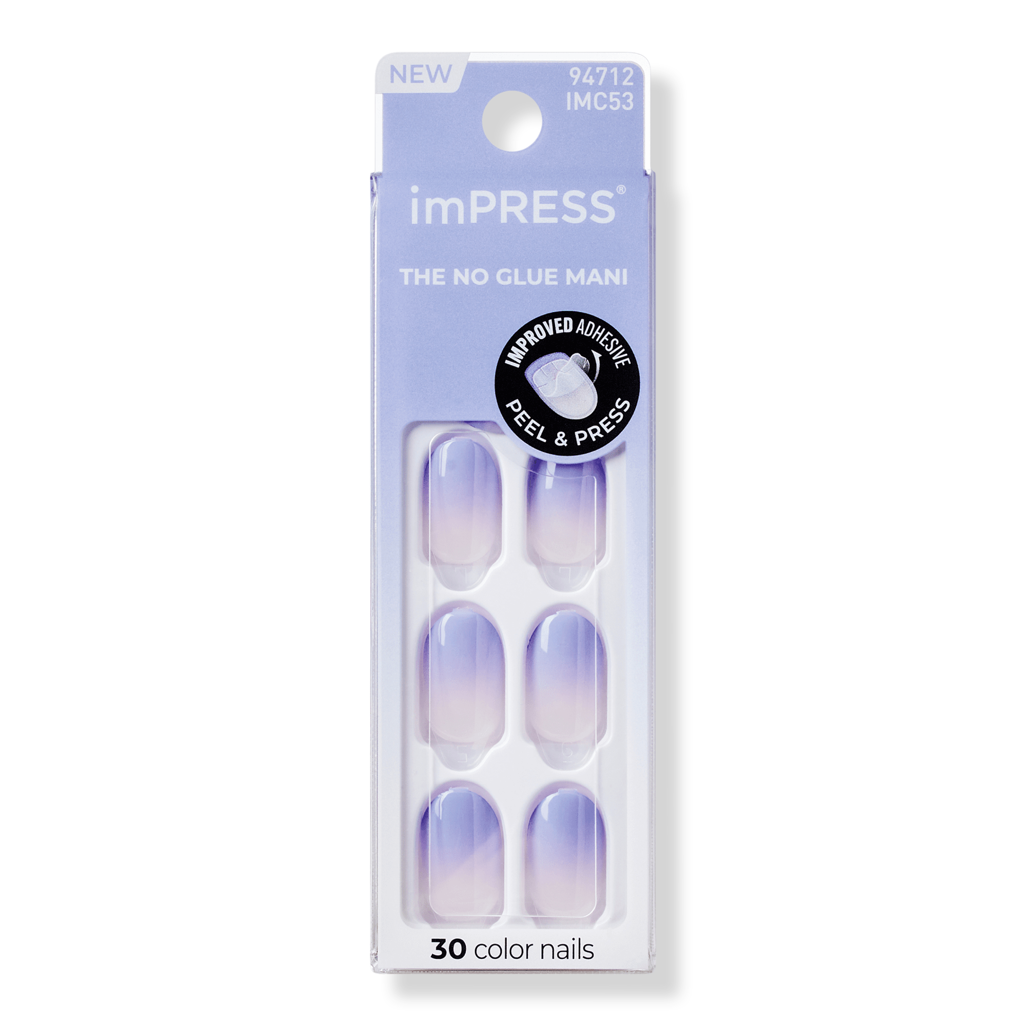 Impress Ombre Color Short Oval Press On Nails - thumbnail 2