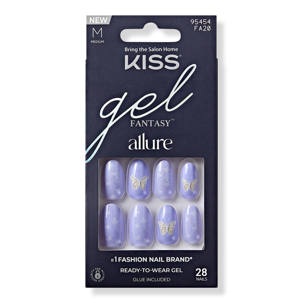Kiss Gel Fantasy Allure Fashion Nails - Waves In Blue