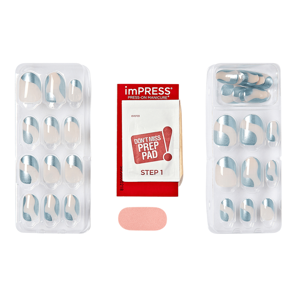 imPRESS Design Short Press-On Manicure Nails - Slip Dress