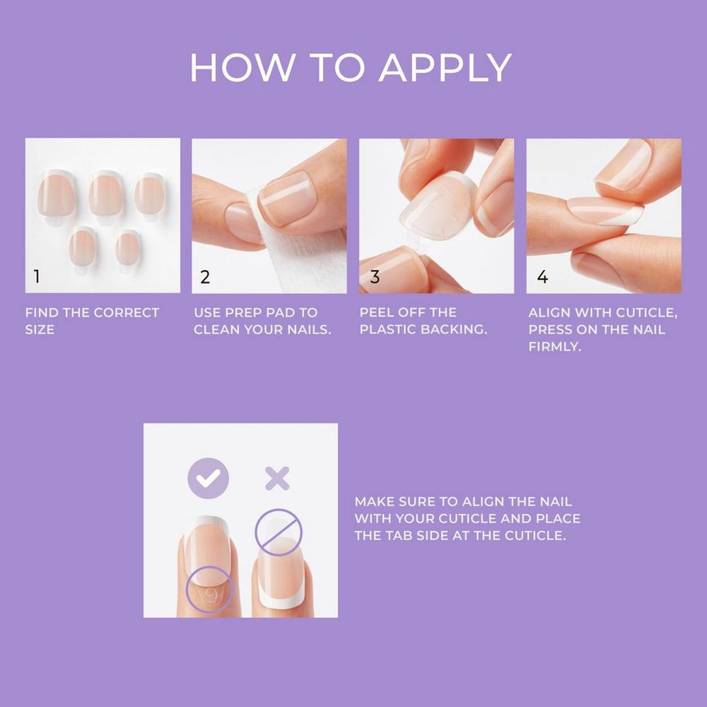 imPRESS Design Short Press-On Manicure Nails - Gold Ring