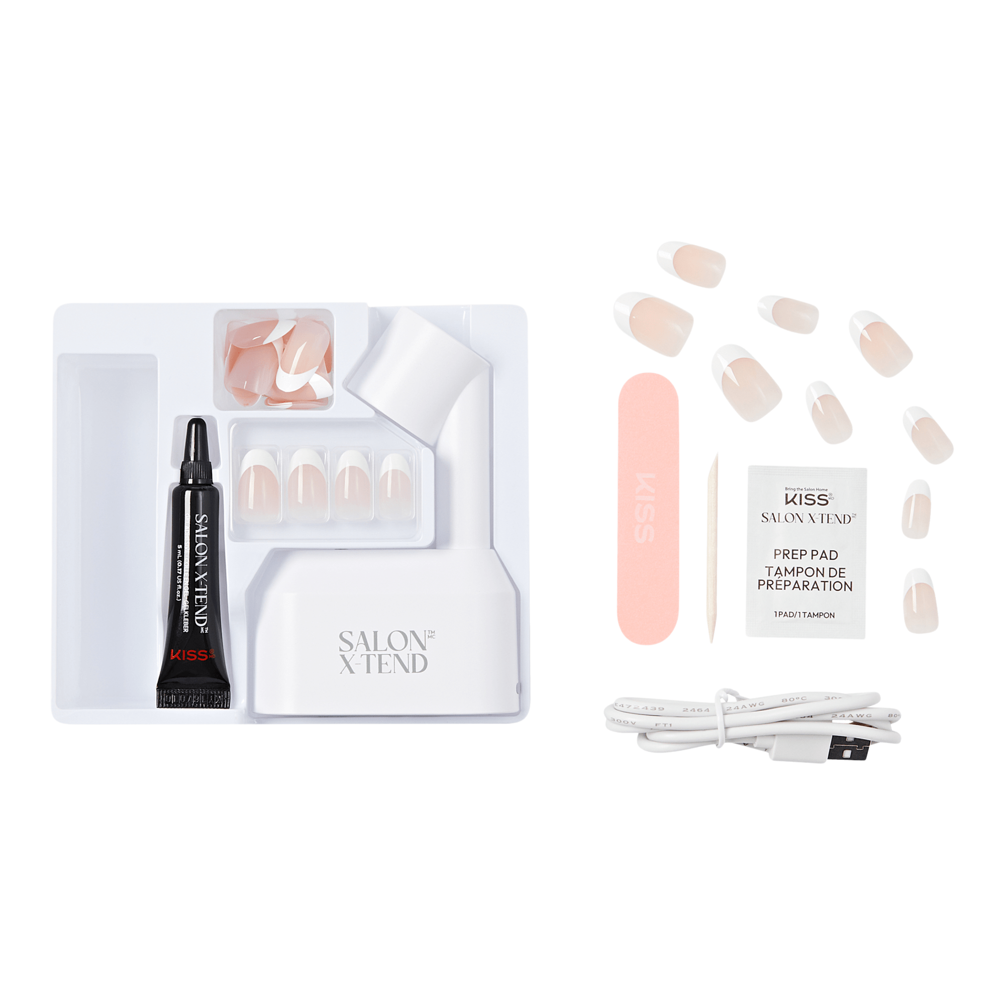 KISS Salon X-tend LED Soft Gel System Press-On Nails Kit - Thumbnail 4