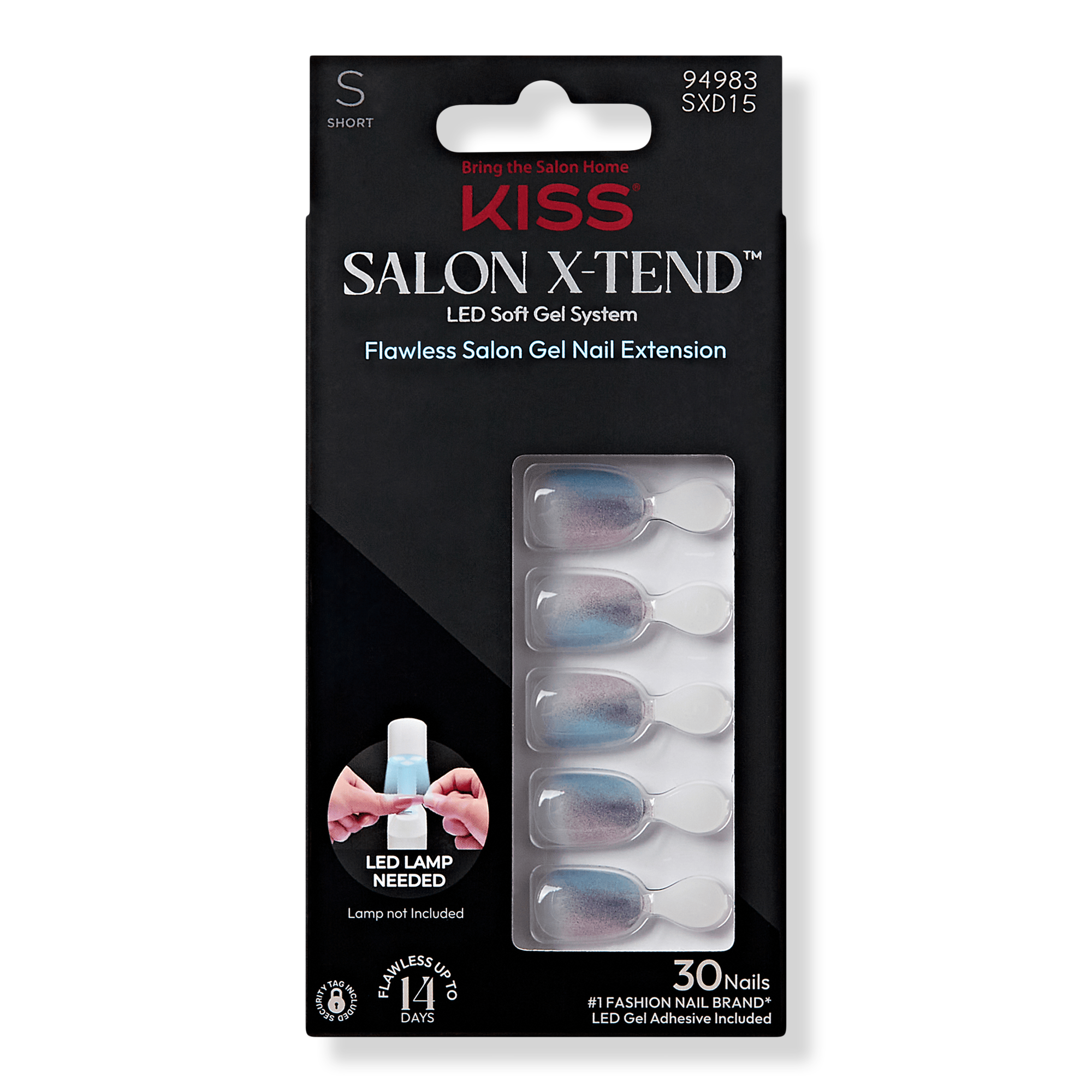 Kiss Salon X-tend LED Soft Gel System Design Nails #1