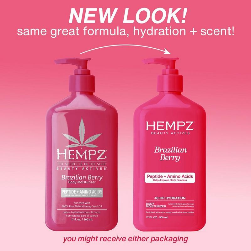 Hempz - 17.0 oz Brazilian Berry Body Moisturizer with Peptide +