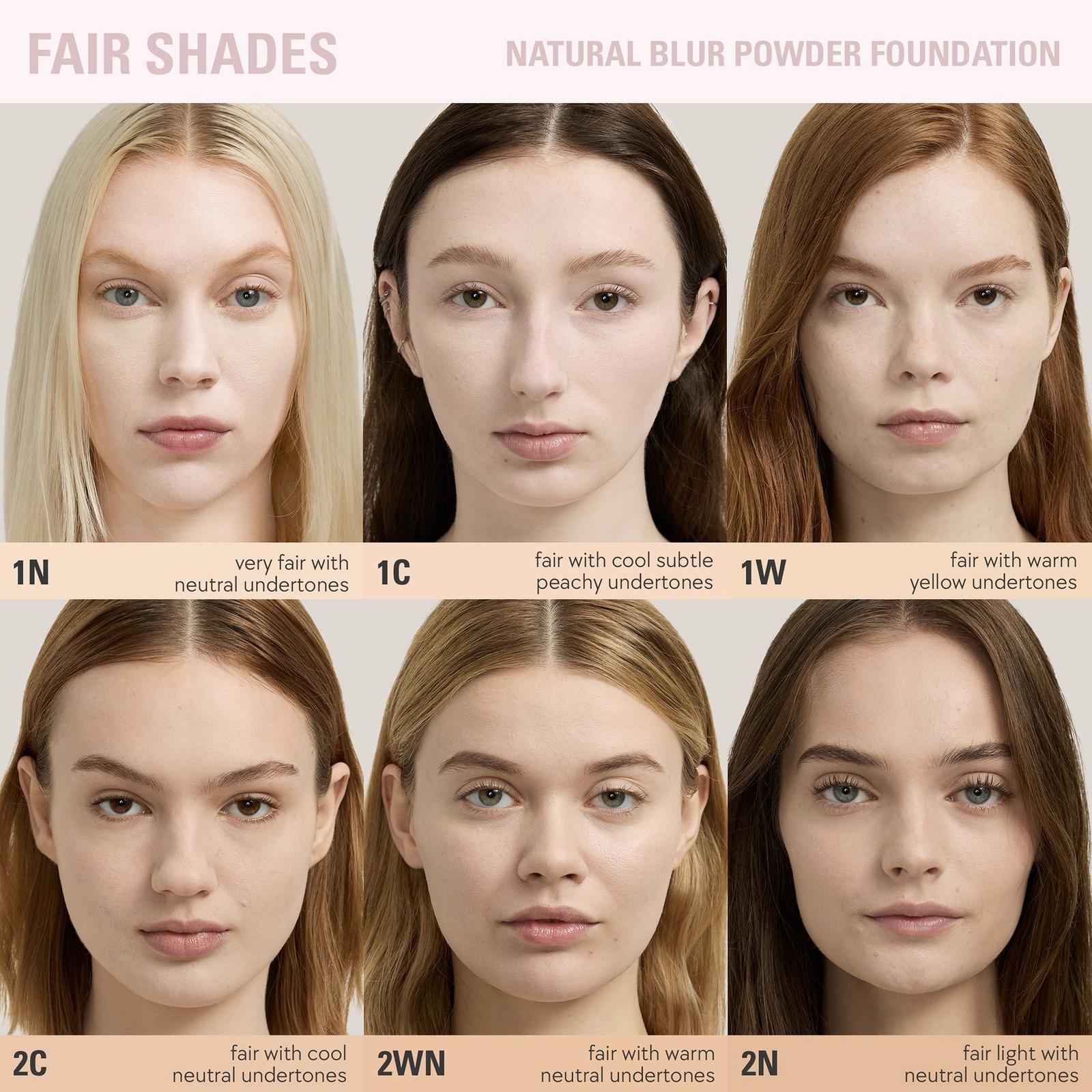 Natural Blur Powder Foundation - 1N