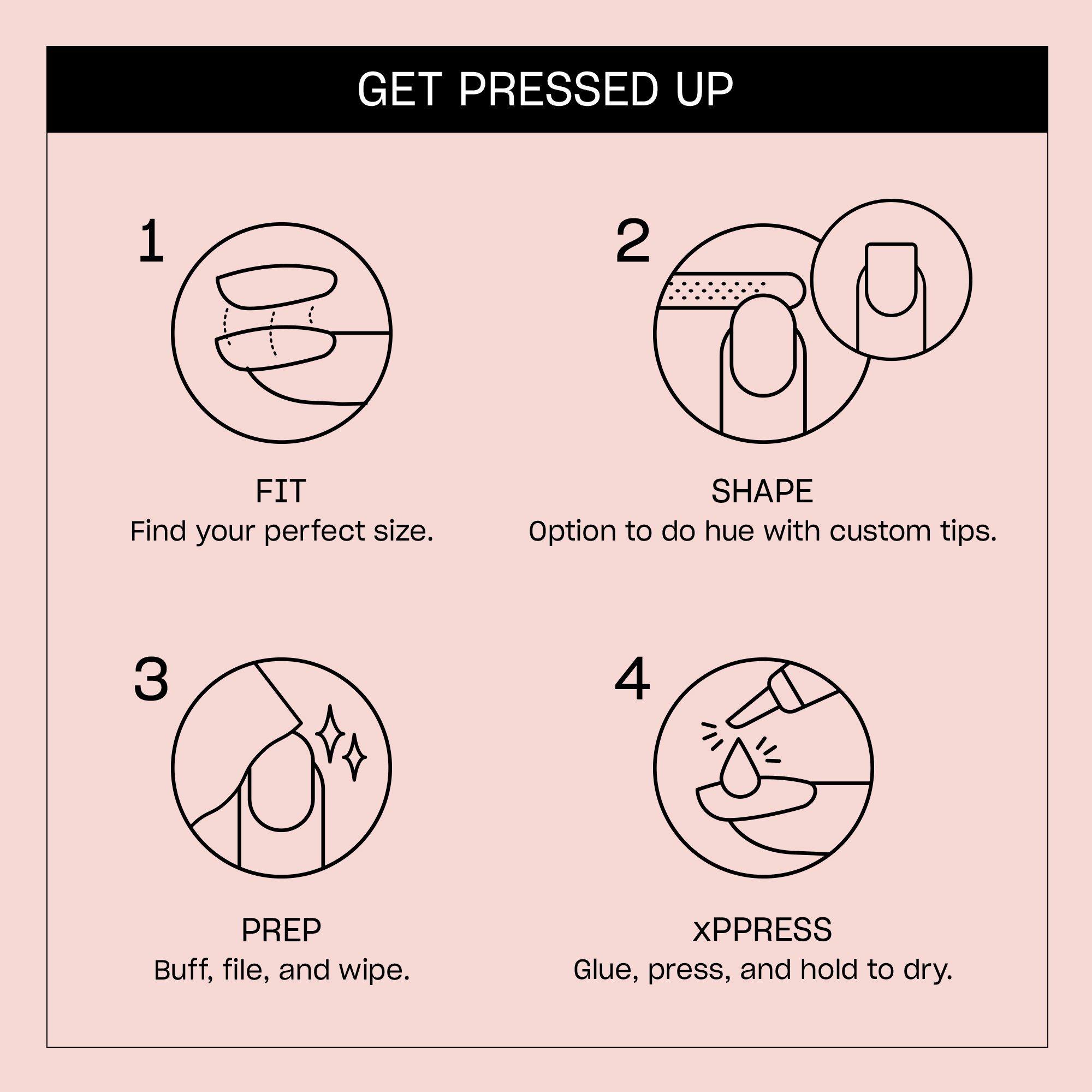Накладные ногти омбре OPI xPRESS/ON, цвет: Dream Come Hue — фото 6