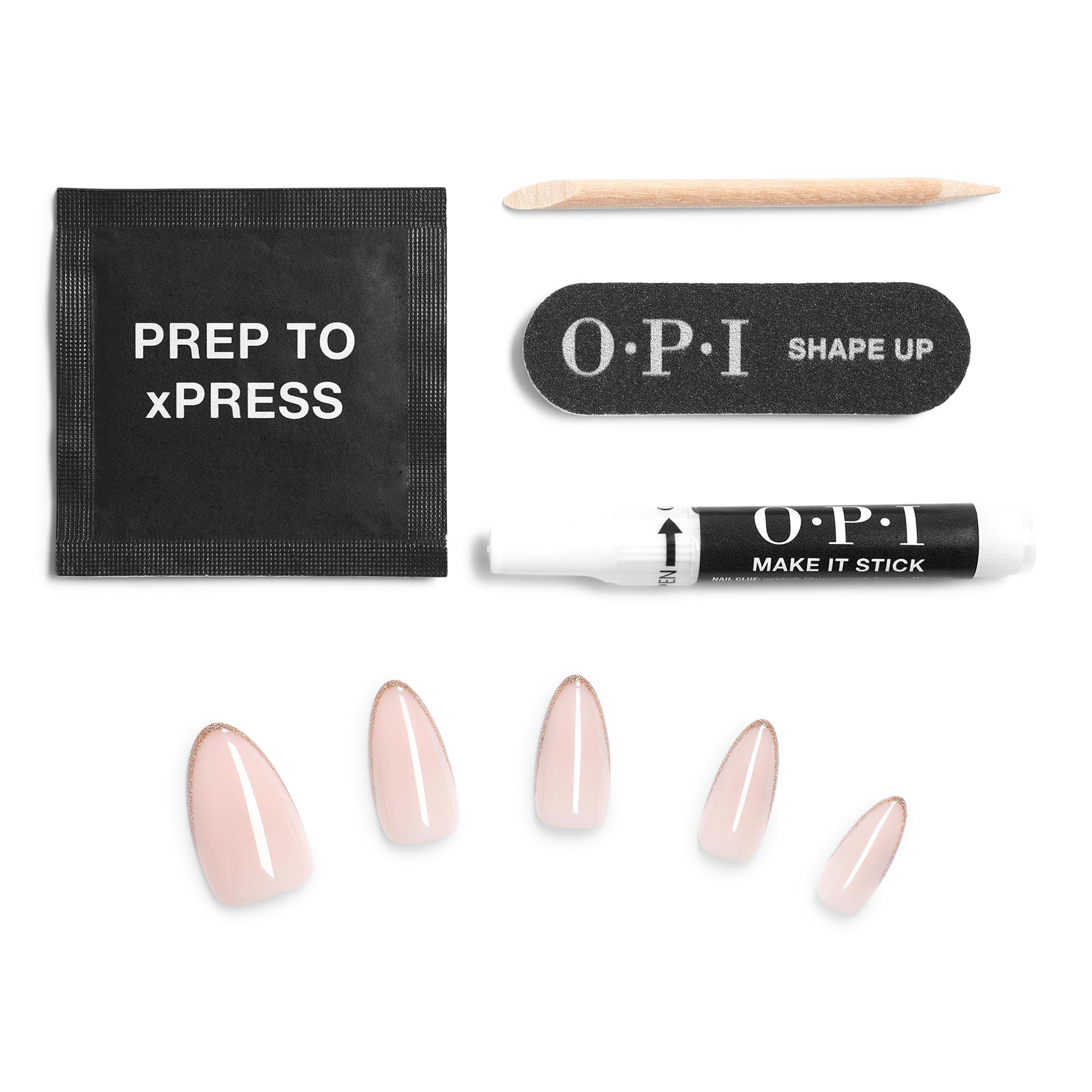 Накладные ногти с французским маникюром OPI xPRESS/ON, цвет: A Sliver Of Paradise — фото 3