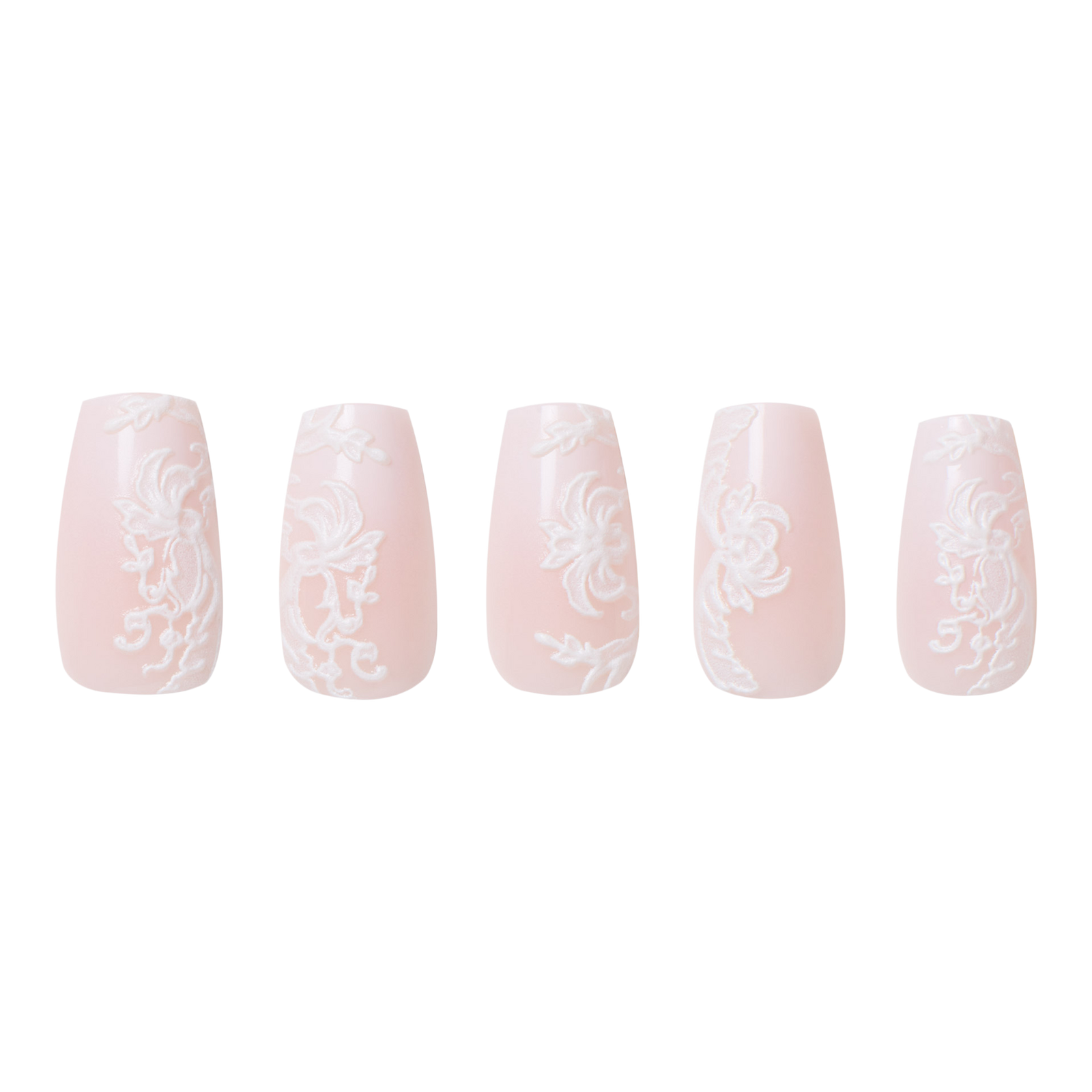 Lace Blush Press-On Nails