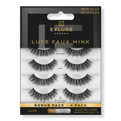 Eylure Luxe Faux Mink Ruby Eyelashes Multipack