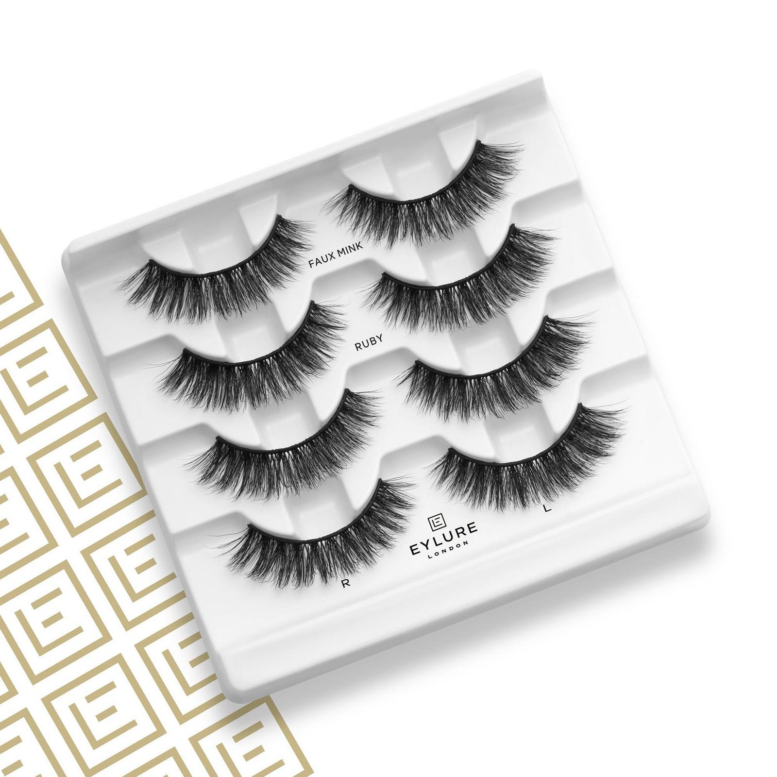 Luxe Faux Mink Ruby Eyelashes Multipack