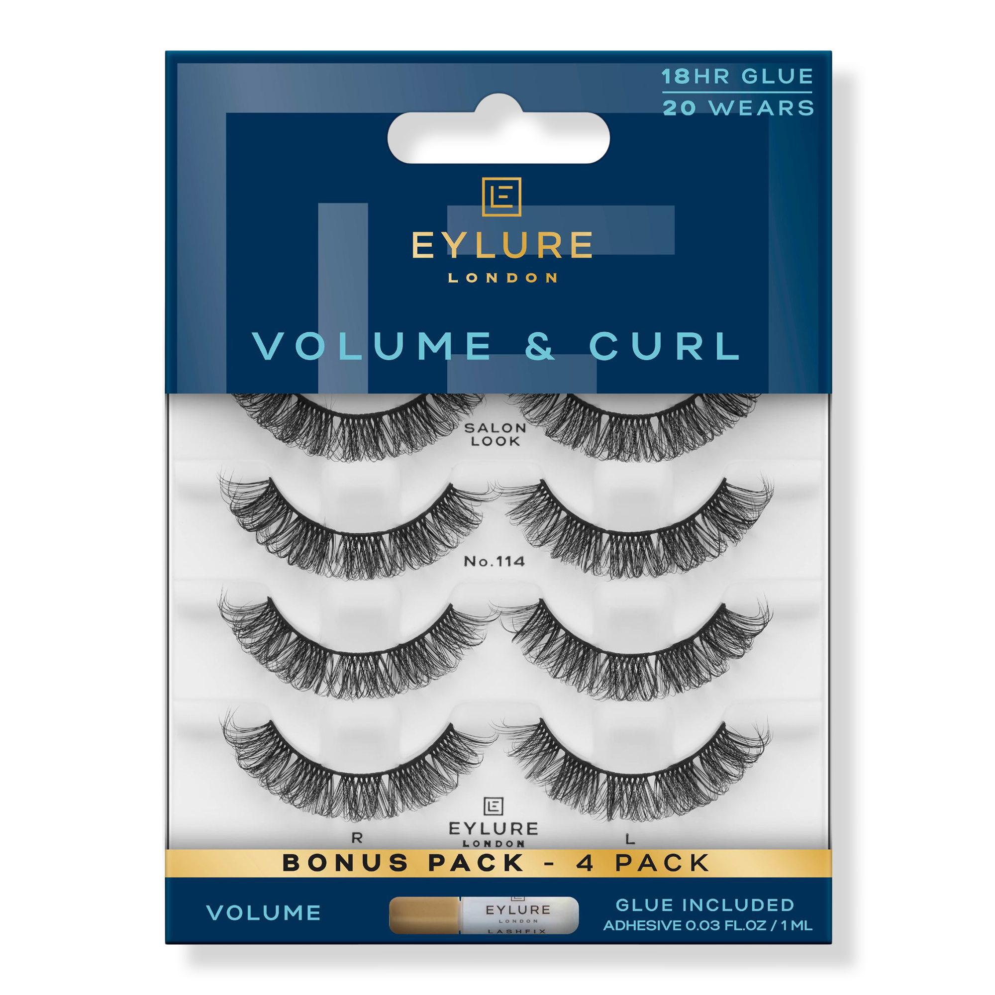 Eylure Volume & Curl No.114 Eyelashes Multipack #1