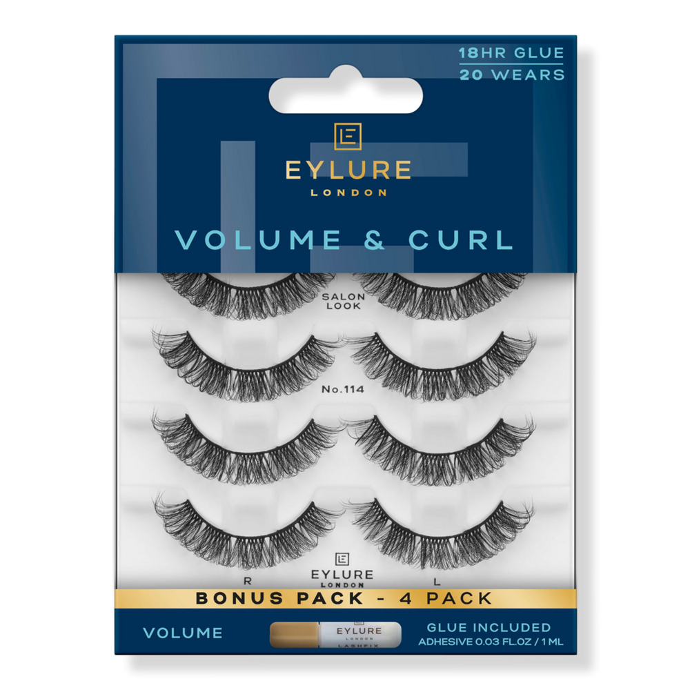 Eylure Volume & Curl No.114 Eyelashes Multipack