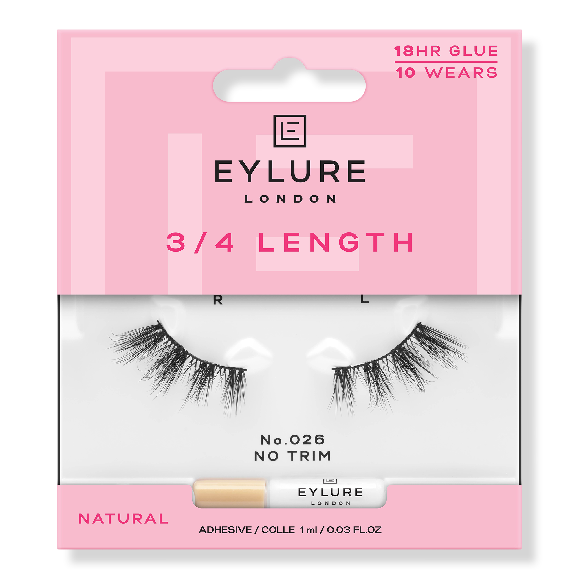 Eylure 3/4 Length No.026 Eyelashes #1