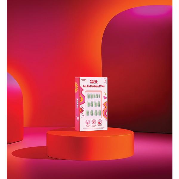 Red Carpet Manicure Gel-On LED Cured Designed Nail Art Tips #2