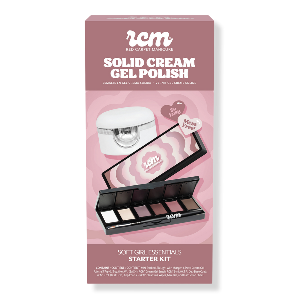 Red Carpet Manicure Solid Cream Gel Polish Starter Kit