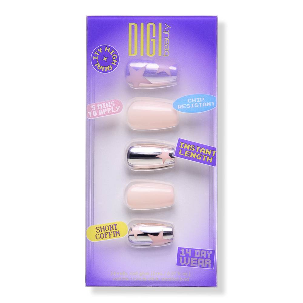 Digi Beauty Pink Popstar Press-on Nails