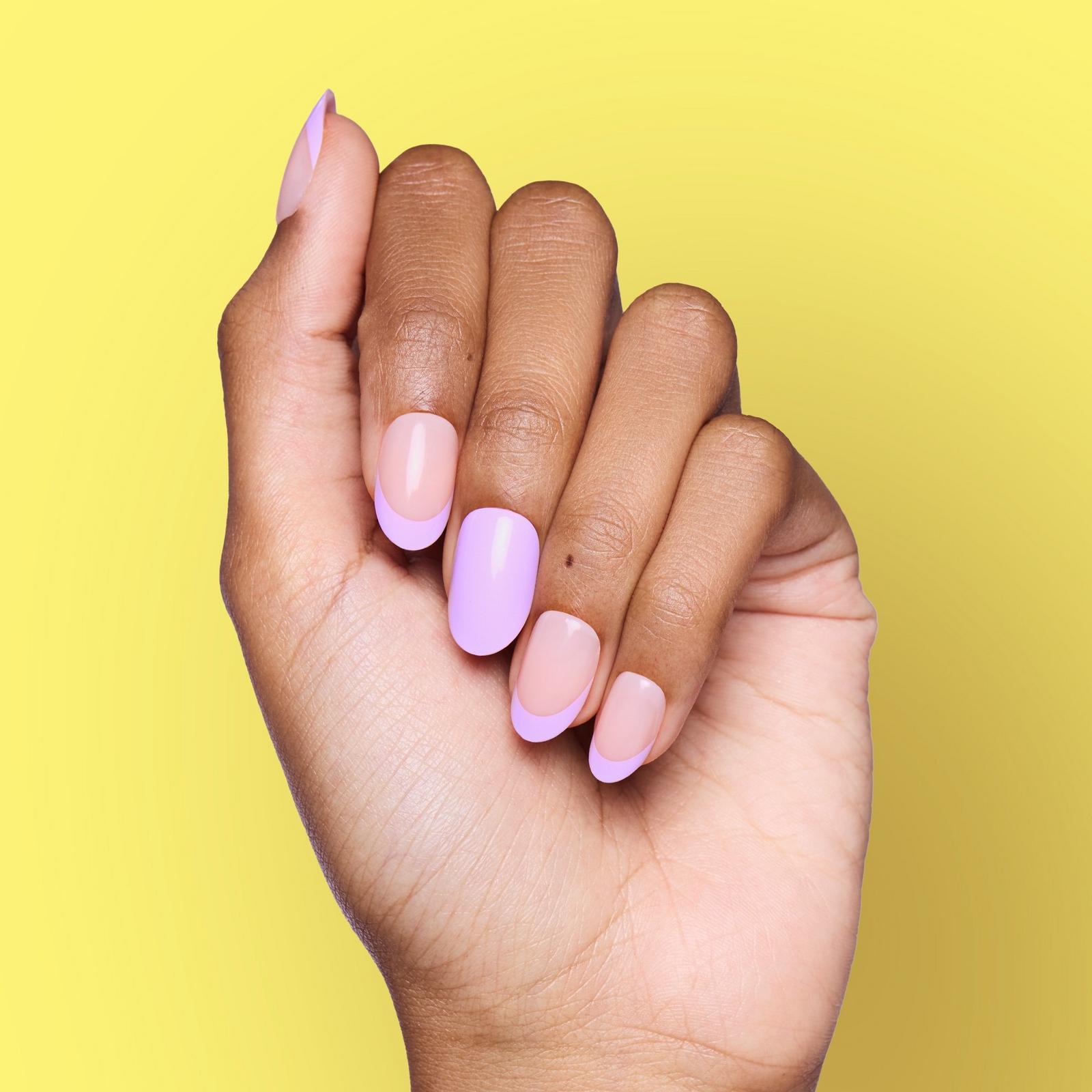 Purple People Press-On Nails