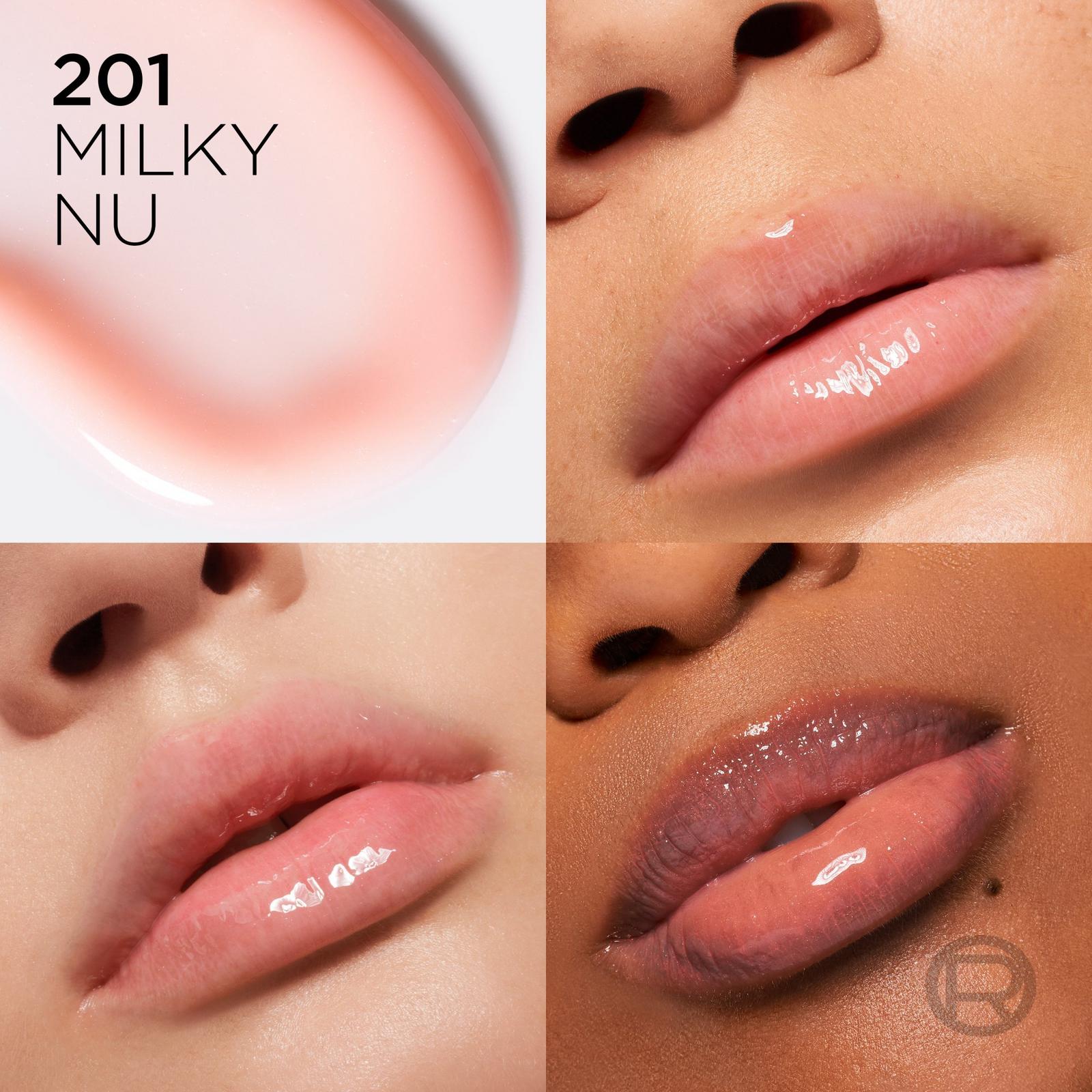 Plump Ambition Hyaluron Lip Oil 24HR Care with Hyaluronic Acid - Milky Nu 201