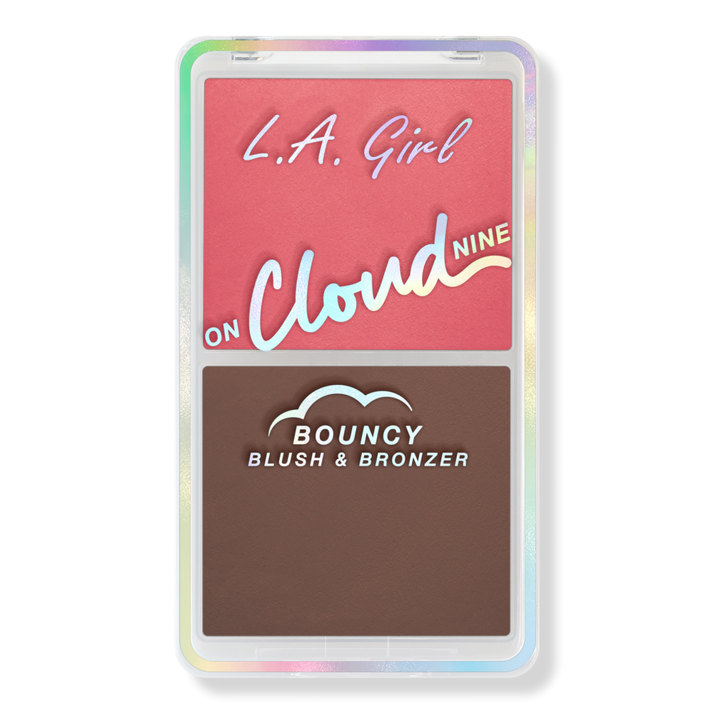 L.a. Girl On Cloud Nine Bouncy Blush Bronzer Duo - Dreamy Pink