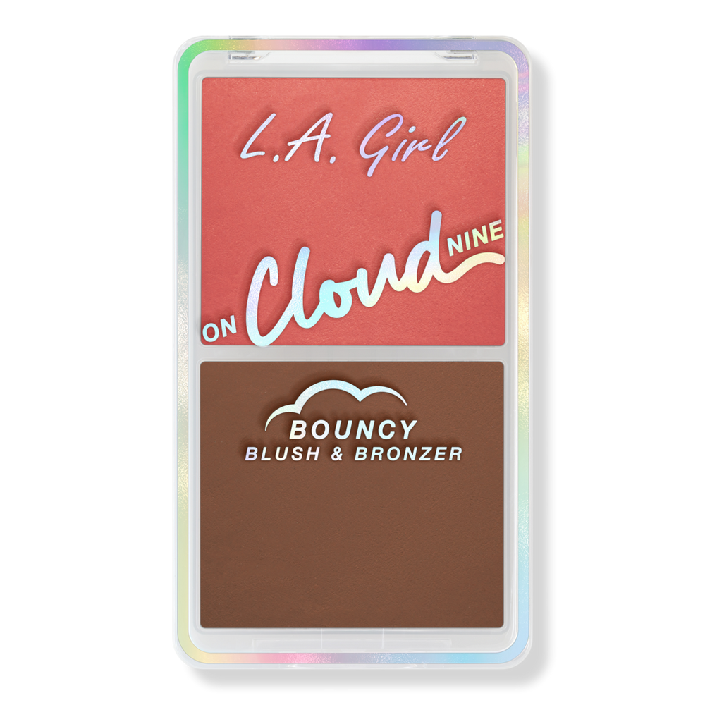 L.a. Girl On Cloud Nine Bouncy Blush Bronzer Duo - Coral Bliss
