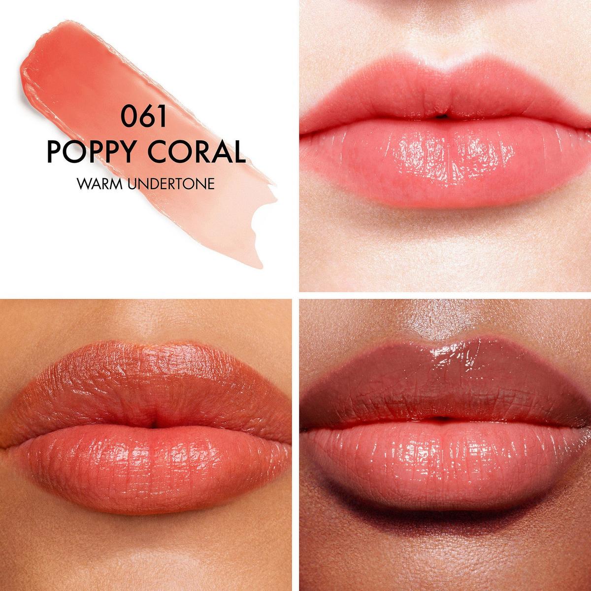 Addict Lip Glow Lip Balm - 061 Poppy Coral