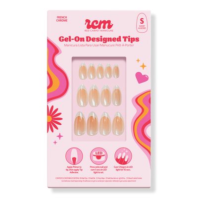 Red Carpet Manicure Gel-On LED Cured Designed Nail Art Tips