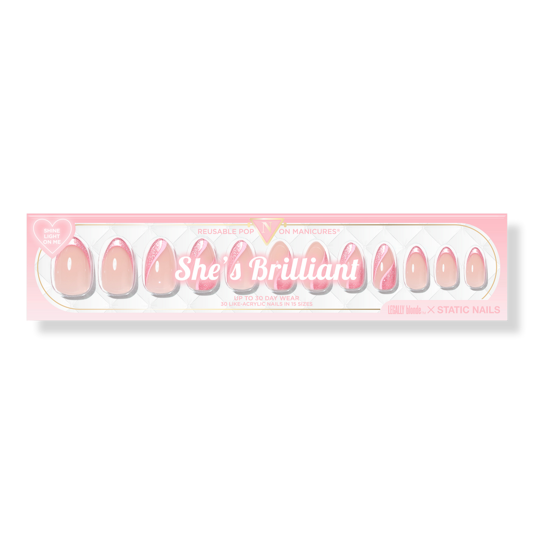 Static Nails Legally Blonde X Static Nails She's Brilliant Reusable Pop-On Manicures #1