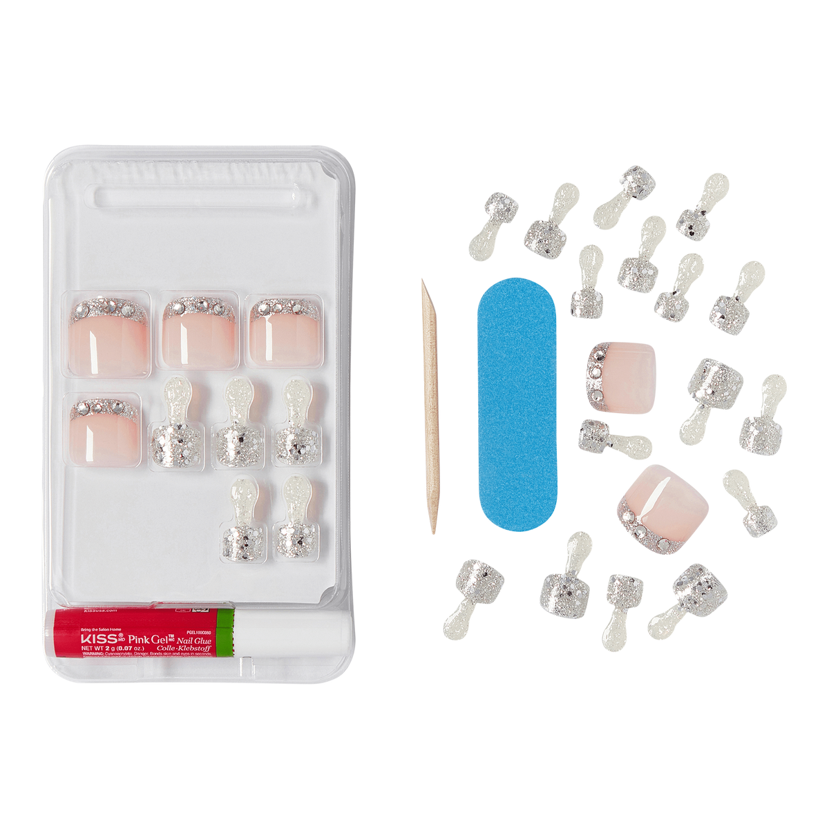 Gel Fantasy Press-On Toenails - Aesthetic Care