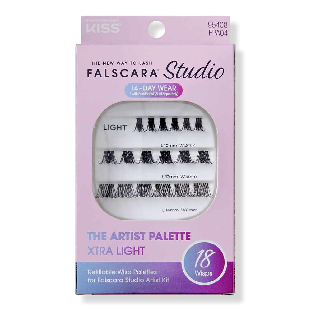 Kiss Falscara Studio Palette Lash Extension Refill Kit - Xtra Light