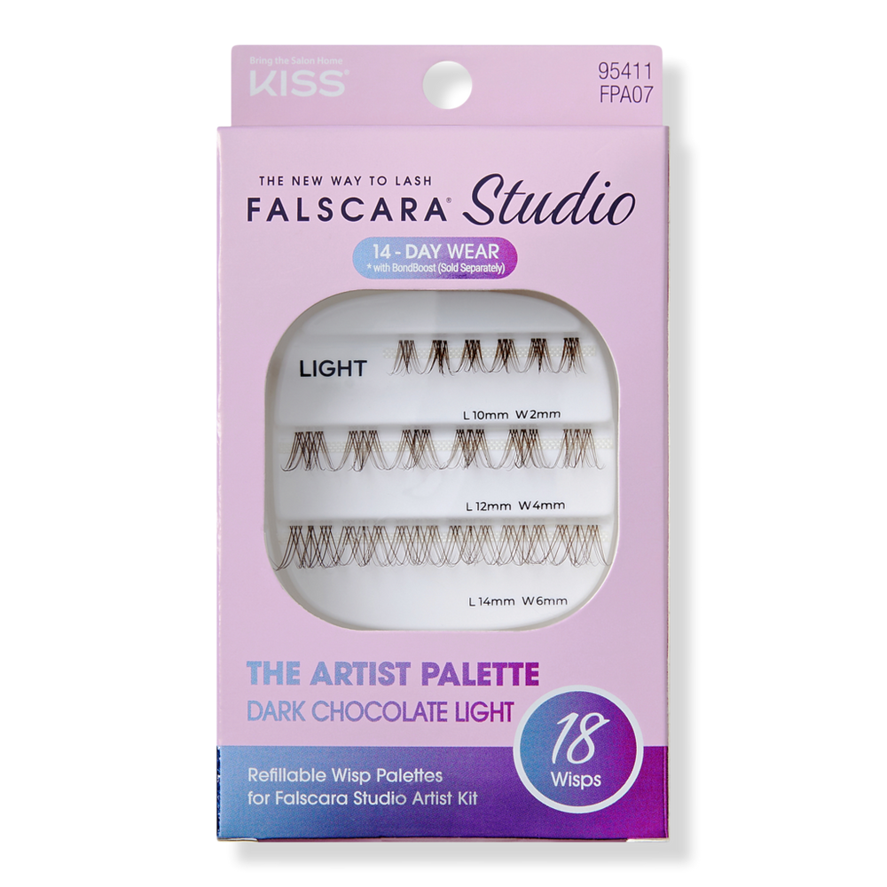 Kiss Falscara Studio Palette Lash Extension Refill Kit - Dark Chocolate Light