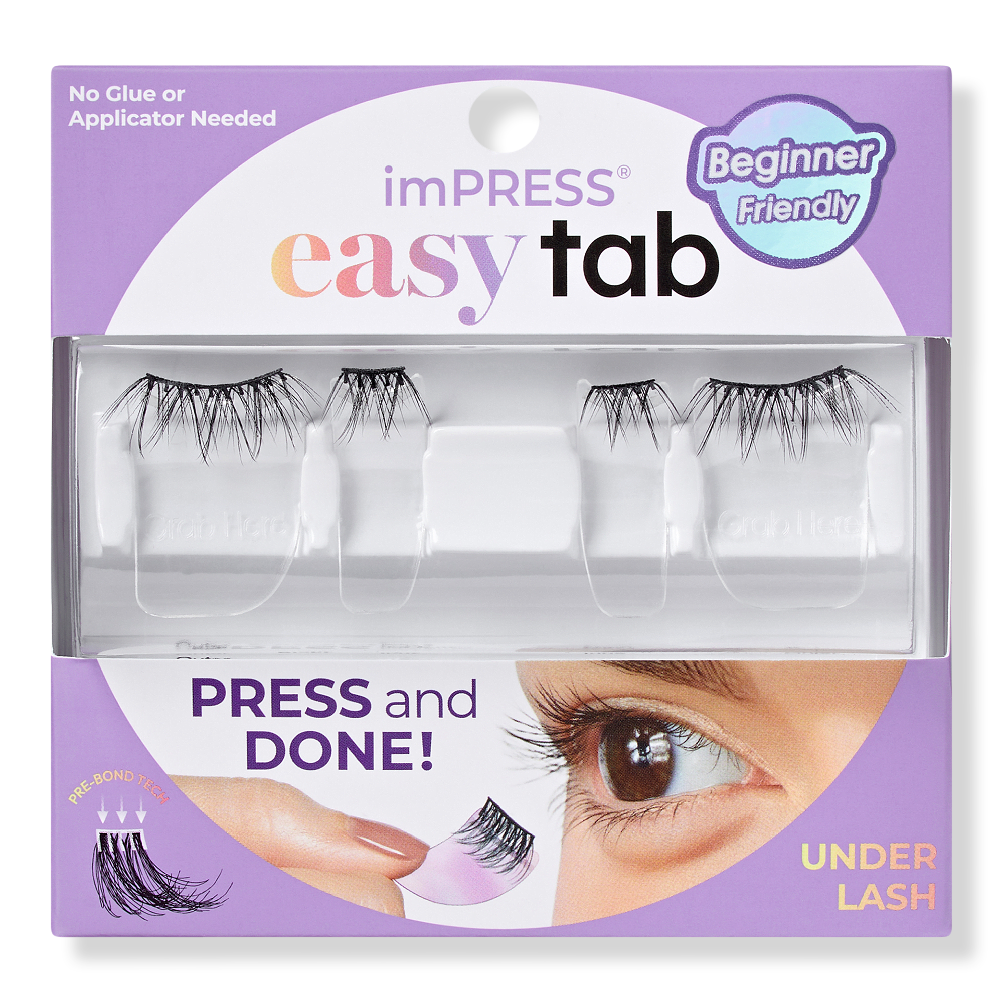 Kiss imPRESS Press On Falsies Easy Tab Self Adhesive Eyelashes #1