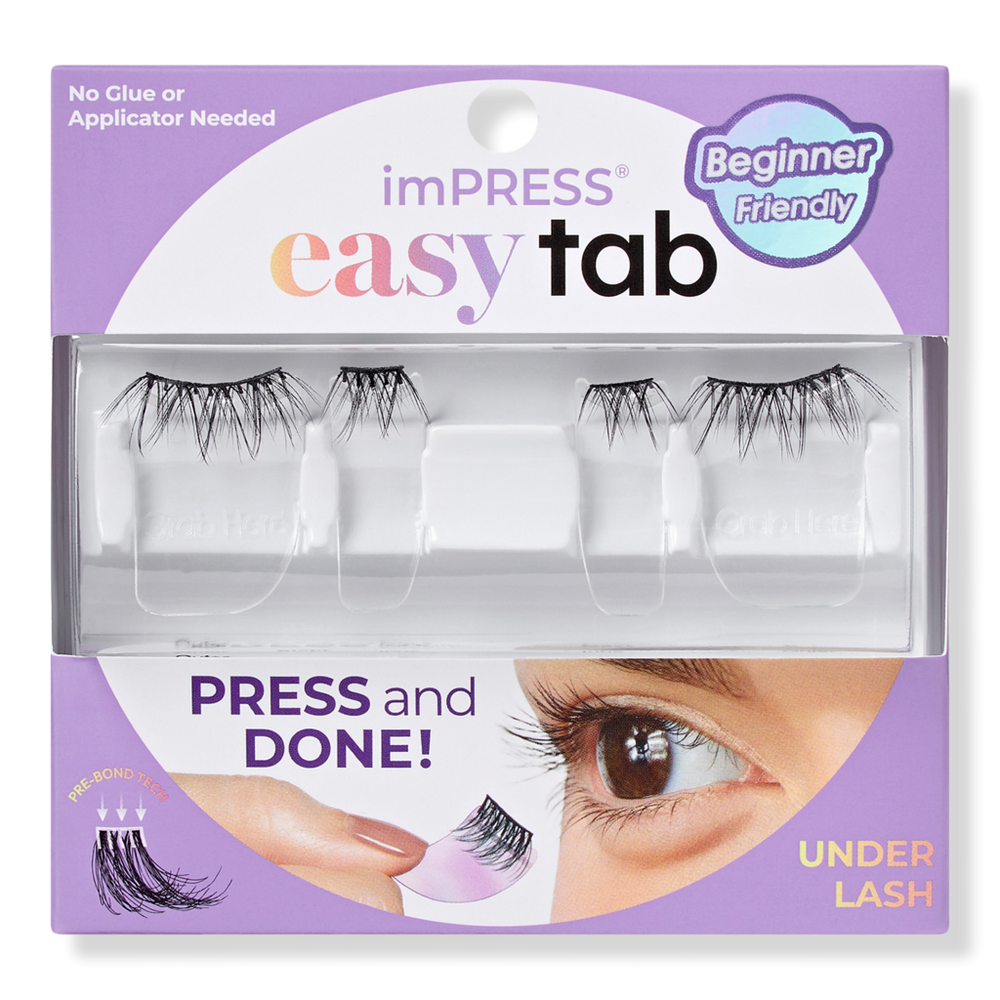 Kiss Impress Press On Falsies Easy Tab Self Adhesive Eyelashes - Classy Natural