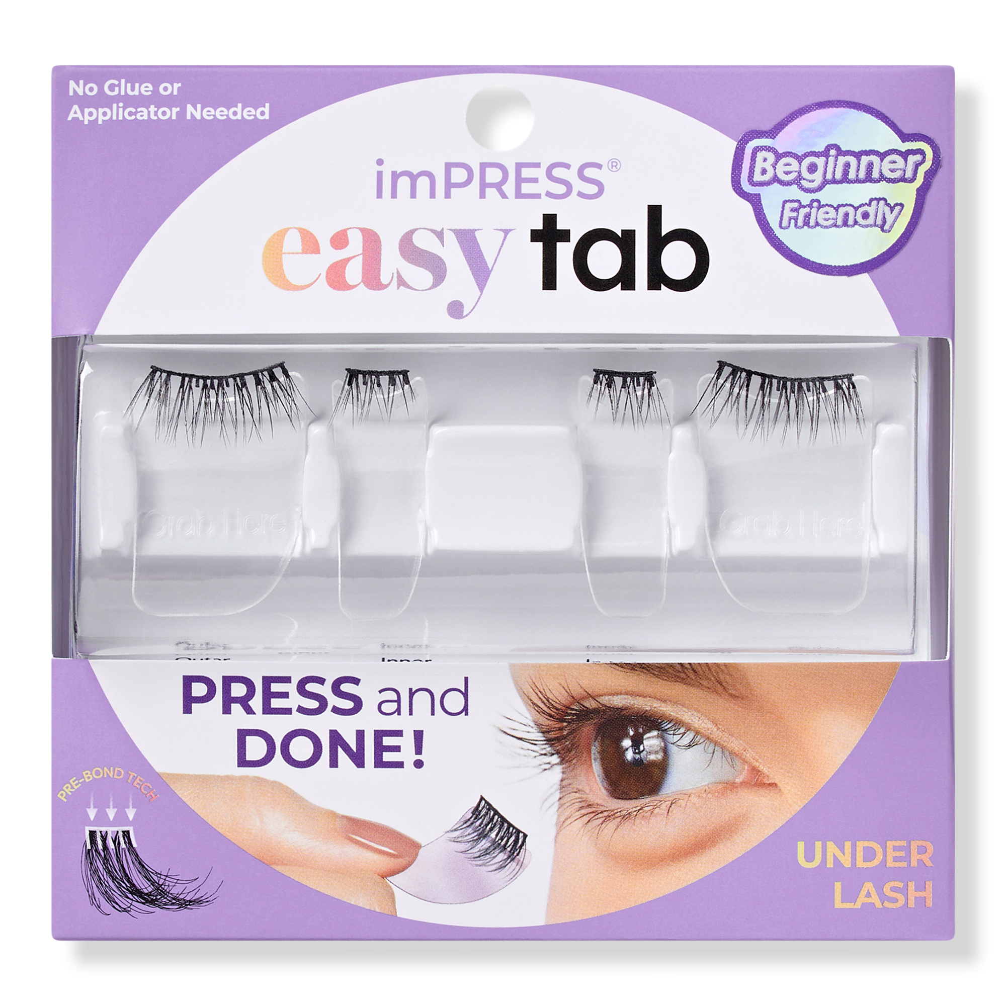 Kiss imPRESS Press On Falsies Easy Tab Self Adhesive Eyelashes #1