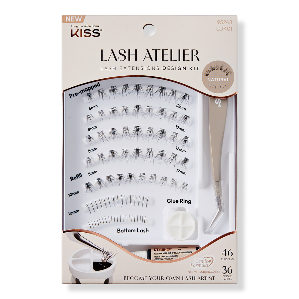 Kiss Lash Atelier Individual Lash Extension Kit - Natural
