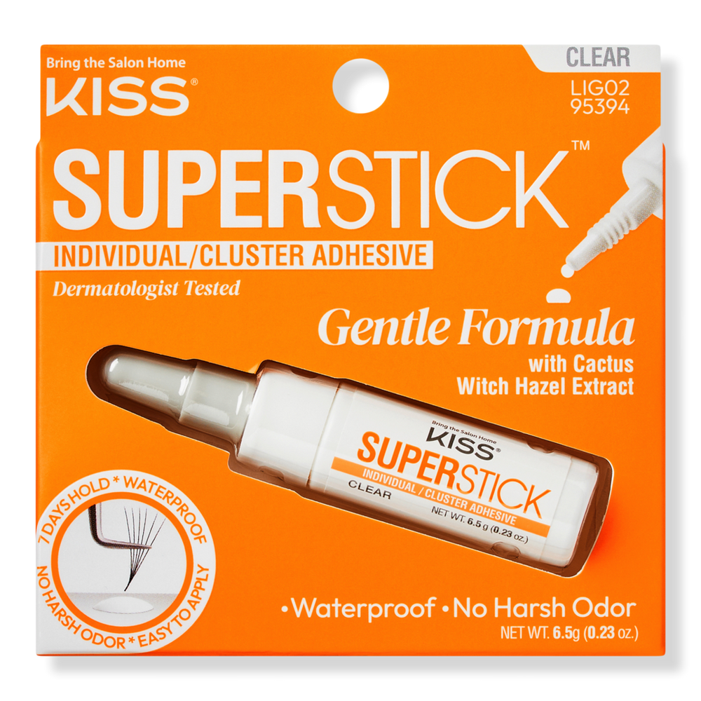 Kiss Super Stick Individual Lash Cluster Adhesive - Clear In Transparent