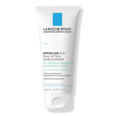 La Roche-Posay Effaclar Acne Face Wash with 4% Benzoyl Peroxide