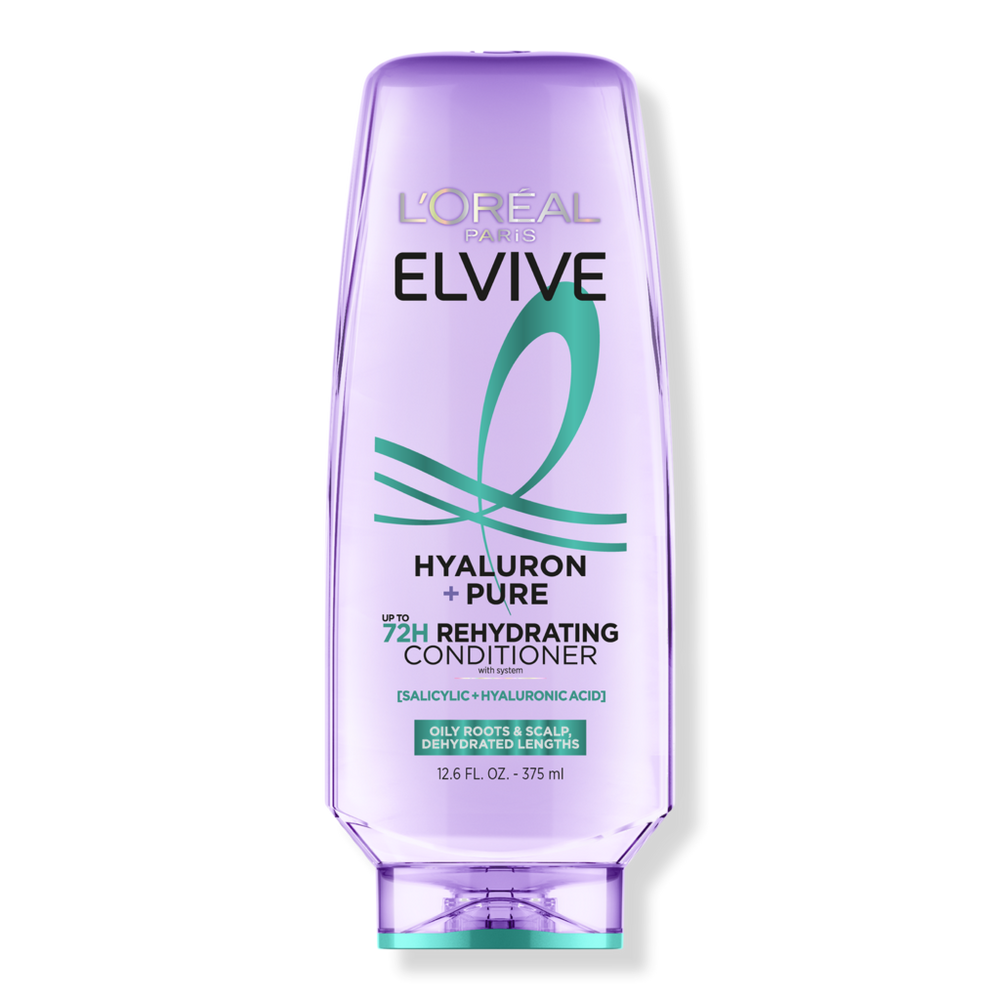 L'oreal Elvive Hyaluron Pure 72h Rehydrating Conditioner, Oily Hair
