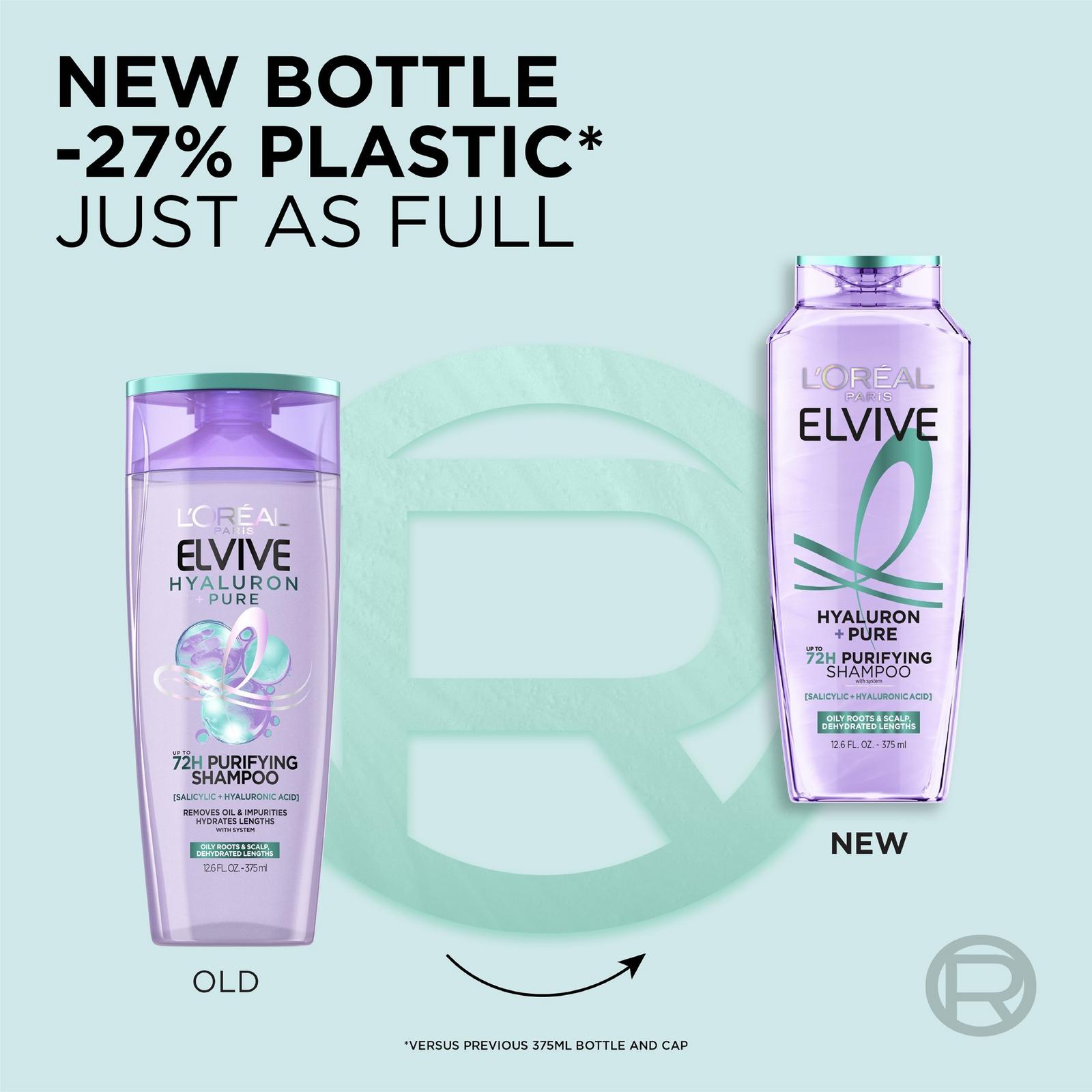 Elvive Hyaluron Plus Pure 72H Purifying Shampoo for Oily Hair