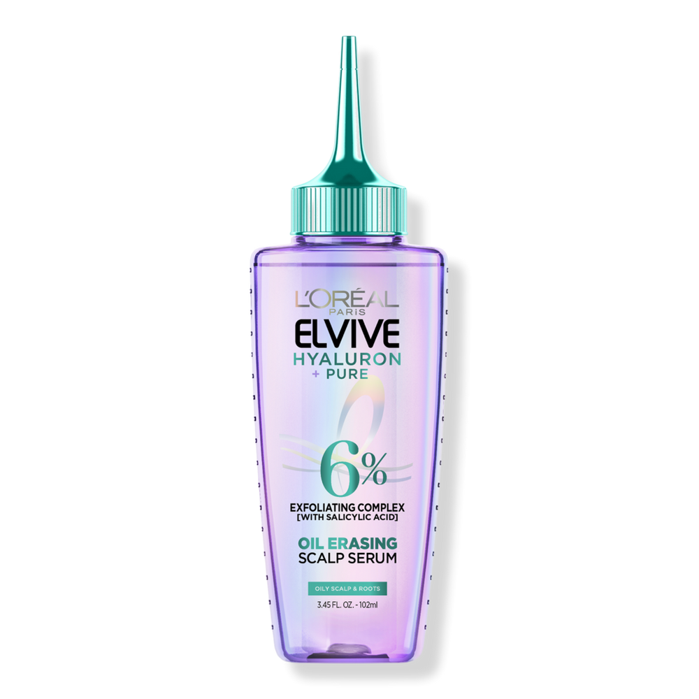L'oreal Elvive Hyaluron Pure Oil Erasing Serum, For Oily Hair
