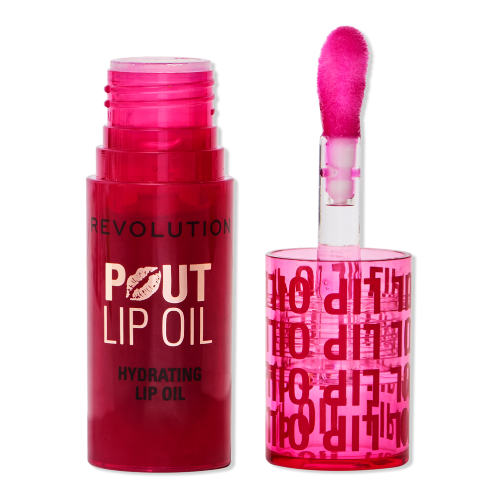 Revolution Beauty Pout Lip Oil - Cherry Red In Red