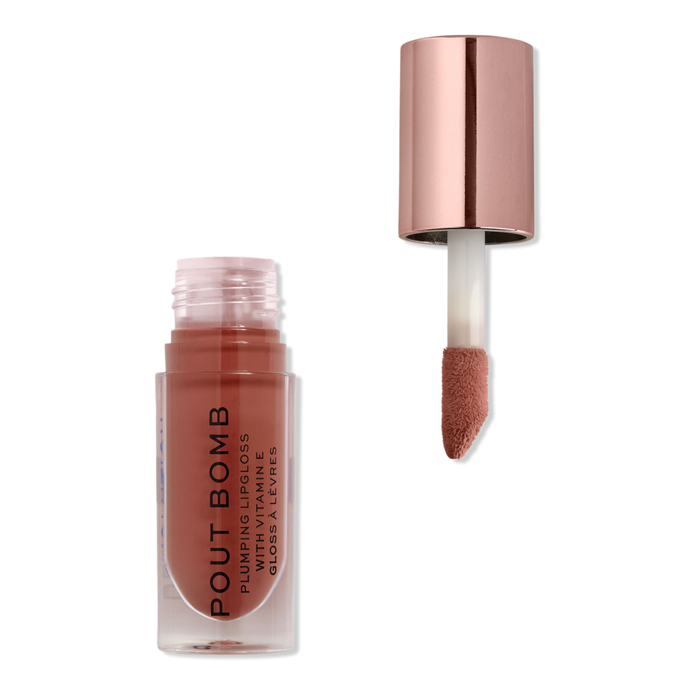 Revolution Beauty Original Pout Bomb Plumping Gloss - Cookie In Brown